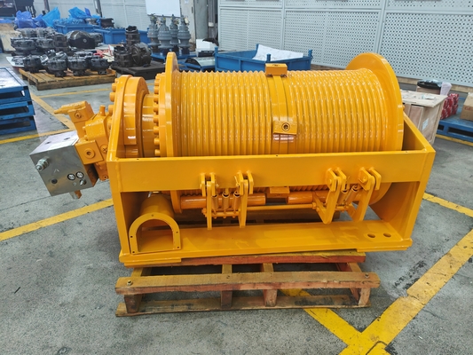 25T Hochdrehmoment Triebwerk Drahtleitung Hydraulische Winde für Flaggenpfosten Geschwindigkeit 0-40m/min
