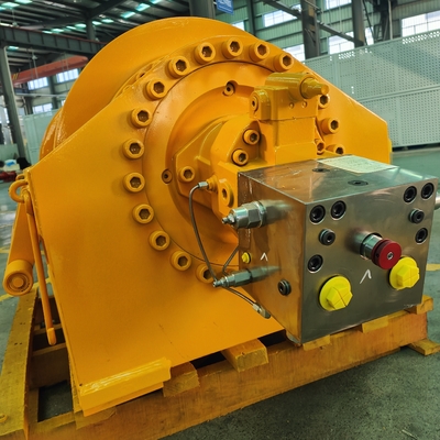 25T Hochdrehmoment Triebwerk Drahtleitung Hydraulische Winde für Flaggenpfosten Geschwindigkeit 0-40m/min