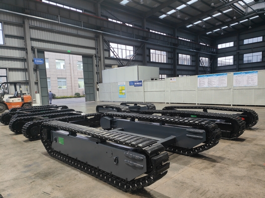 TR600 Custom 120KG Nutzlast für alle Geländebereiche Fernbedienung Gummi-Spur-Crawler-Chassis für UGV-Roboter