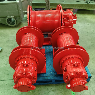 Chinesische 8 Tonnen Nennkapazität Stahldrahtseil Hydraulische Winde für Lkw-Hofkran