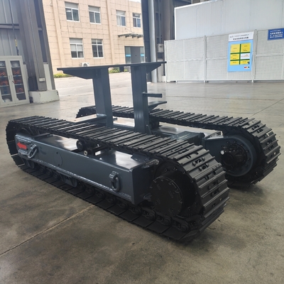 8 Tonnen All-Terrain Gummi Stahl Crawler Tank Tracked Unterbahn unbemannte Fahrzeug-Roboter