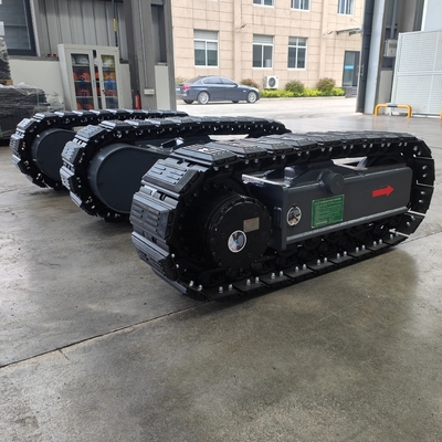 5 Tonnen 8 Tonnen Stahl-Crawler-Chassis Gummi-Spur-Unterbahn zum Schutz der Bohrplattform
