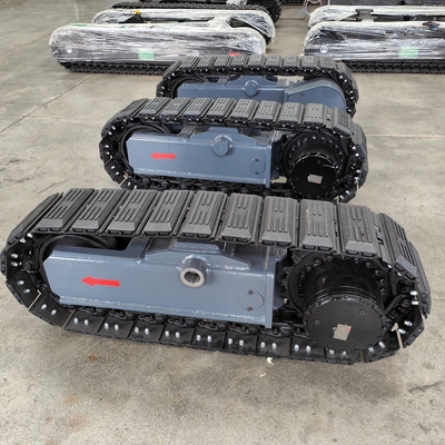 5 Tonnen 8 Tonnen Stahl-Crawler-Chassis Gummi-Spur-Unterbahn zum Schutz der Bohrplattform