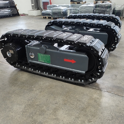 5 Tonnen 8 Tonnen Stahl-Crawler-Chassis Gummi-Spur-Unterbahn zum Schutz der Bohrplattform