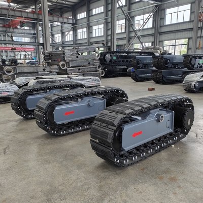 5 Tonnen 8 Tonnen Stahl-Crawler-Chassis Gummi-Spur-Unterbahn zum Schutz der Bohrplattform