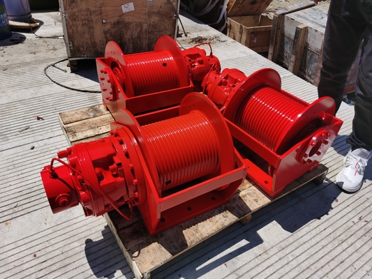 Stahl 3 Tonnen Marine Eintrommel Hydraulische Winde mit hydraulischer Energiequelle