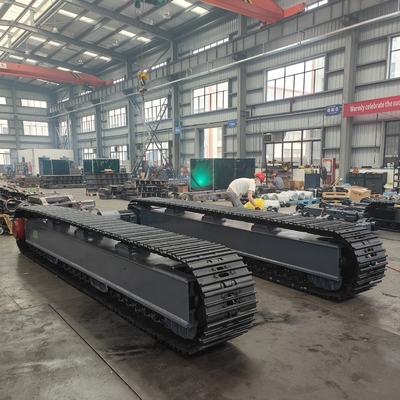 10-35 Tonnen elektrischer Motor Antrieb Stahl Spur Unterbahn Crawler Chassis für Brecher Bohrgerät Bagger