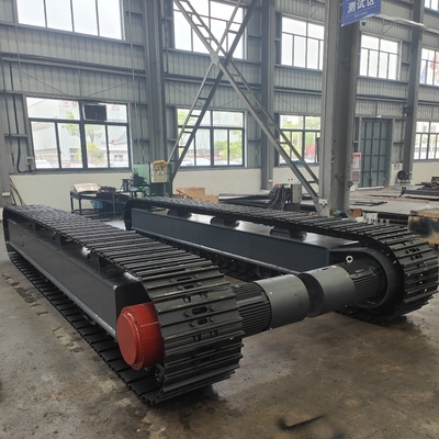 10-35 Tonnen elektrischer Motor Antrieb Stahl Spur Unterbahn Crawler Chassis für Brecher Bohrgerät Bagger