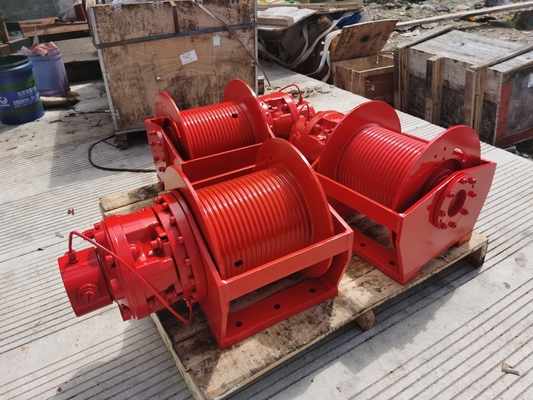 Stahl 3 Tonnen Marine Eintrommel Hydraulische Winde mit hydraulischer Energiequelle