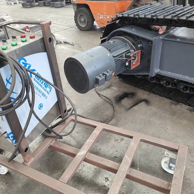 10-35 Tonnen elektrischer Motor Antrieb Stahl Spur Unterbahn Crawler Chassis für Brecher Bohrgerät Bagger