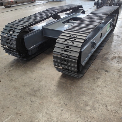 Zusammengestellte 8T-Stahl-Crawler-Spur-Rubber-Spur-Chassis für Bohrgerät und Brecher