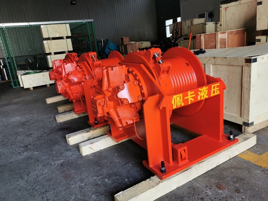 Stahl hydraulischer Windenmotor für 10 Tonnen Eintrommellwinden beim Holzeinschlag