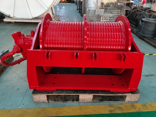 Industrielle Klasse 0-650KN Kapazität Hydraulikmotor Doppeltrommelwinde für Industrie