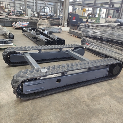 2 Tonnen 3 Tonnen 4 Tonnen 6 Tonnen 8 Tonnen 10 Tonnen Gummi-Stahl-Spur-Straßenunterfahrwerk für Bagger