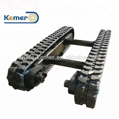 KRT3000 Mini Gummi-Spur-Chassis Crawler-Spur-Unterbahn für Kleinlasttransportgeräte