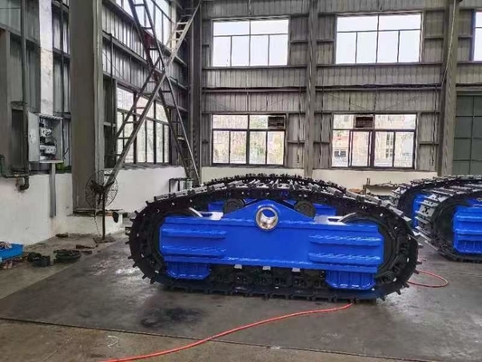 Fahrmotor-ausgestattetes Traktionsspur-Chassis für eine Ladekapazität von 80 Tonnen anpassbar