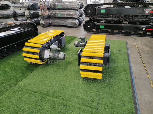 Stahlspurunterbahn mit Hydraulikgetriebe für Baggerbrüser und Bohrgeräte