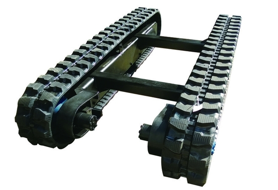 6 Tonnen Gummi-Spur-Chassis für Baustoff-Läden und Fahrgeschwindigkeit von 0-3,8 km/h