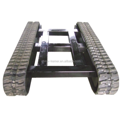 6 Tonnen Gummi-Spur-Chassis für Baustoff-Läden und Fahrgeschwindigkeit von 0-3,8 km/h