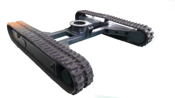 6 Tonnen Gummi-Spur-Chassis für Baustoff-Läden und Fahrgeschwindigkeit von 0-3,8 km/h