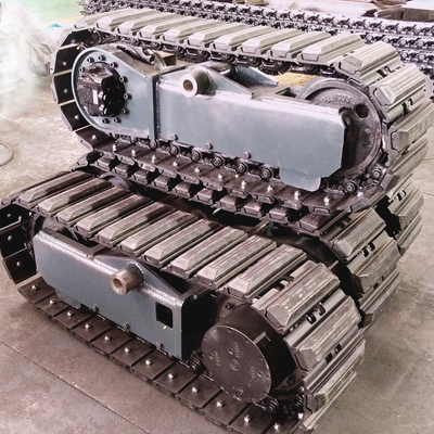 Videotechnische Unterstützung nach dem Service Stahl Mini Crawler Unterbahn mit Gummi Pads